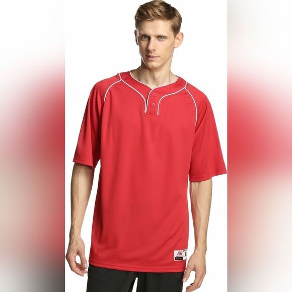 New Balance 2 Button Baseball Jersey sz 4XL - Picture 1 of 13
